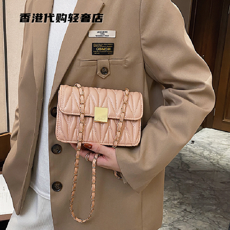 French official women's bag net red sense of luxury 2021 new fashion versatile fashion chain shoulder small square bag