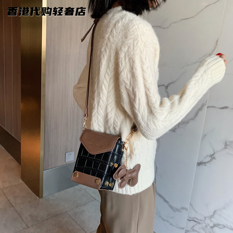 French special cabinet MK II women's bag genuine leather retro new web red inclined satchel with single shoulder texture small square bag woman