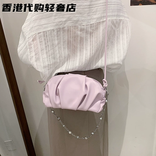 Цепь, сумка через плечо, летняя сумка на одно плечо, премиум класс, в западном стиле