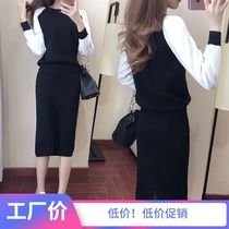  Fashion suit womens spring and autumn 2018 new autumn fashion long-sleeved skirt fashionable temperament lady casual two-piece suit