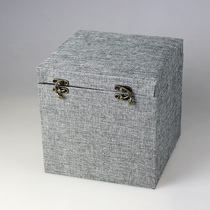 Square brocade box vase stone crafts ornaments brocade box gift box Square Square