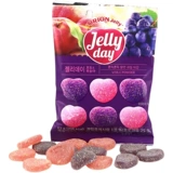 Корея Jellyday haoli VC Fruit Fruit Floquin Fudge Grape Mango Mango Apple Apple QQ Sweet 63G