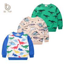 2020 childrens clothes childrens clothes cartoon printing boys Spring and Autumn new girls shirt Korean version of childrens pullovers