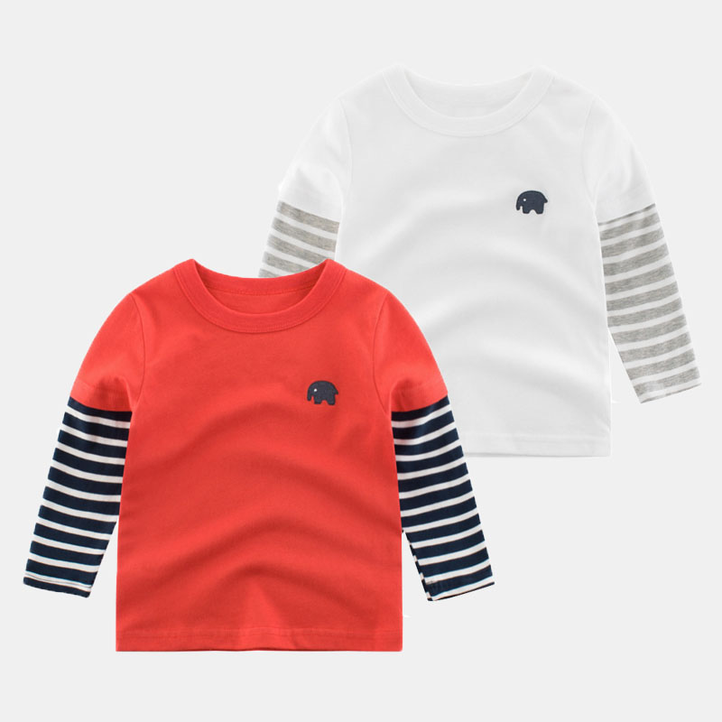 Baby long-sleeved T-shirt 2022 autumn new boys and children's clothing multi-color bottoming shirts girls' tops Korean version trendy