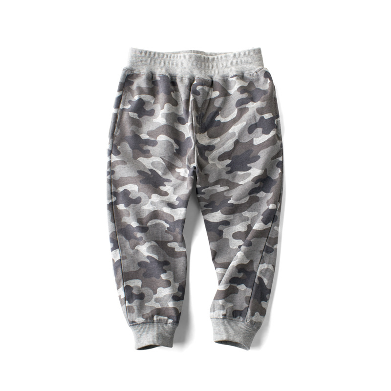 2023 spring and autumn new children's clothing children's trousers baby casual pants boys cotton sports camouflage pants Korean style trendy