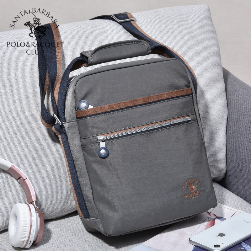 St Grand Paolo Large Capacity Men's Bag Casual Cloth Bag Men's Single Shoulder Diagonal Satchel Canvas Travel bag Hand oxford cloth