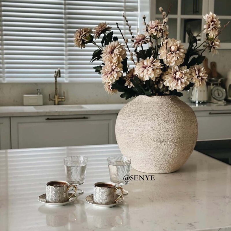 French Designer Classic Ceramic Vase, Vintage Distressed Wabi-Sabi Gray and White Flower Pot, French Aesthetic Ornament Flower Vessel French Designer Classic Ceramic Vase, Vintage Distressed Wabi-Sabi Gray and White Flower Pot, French Aesthetic Ornament Flower Vessel