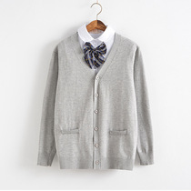 New Japanese mens reverse academic style long sleeve sweater womens shirt fake mother cross dress jacket jk uniform