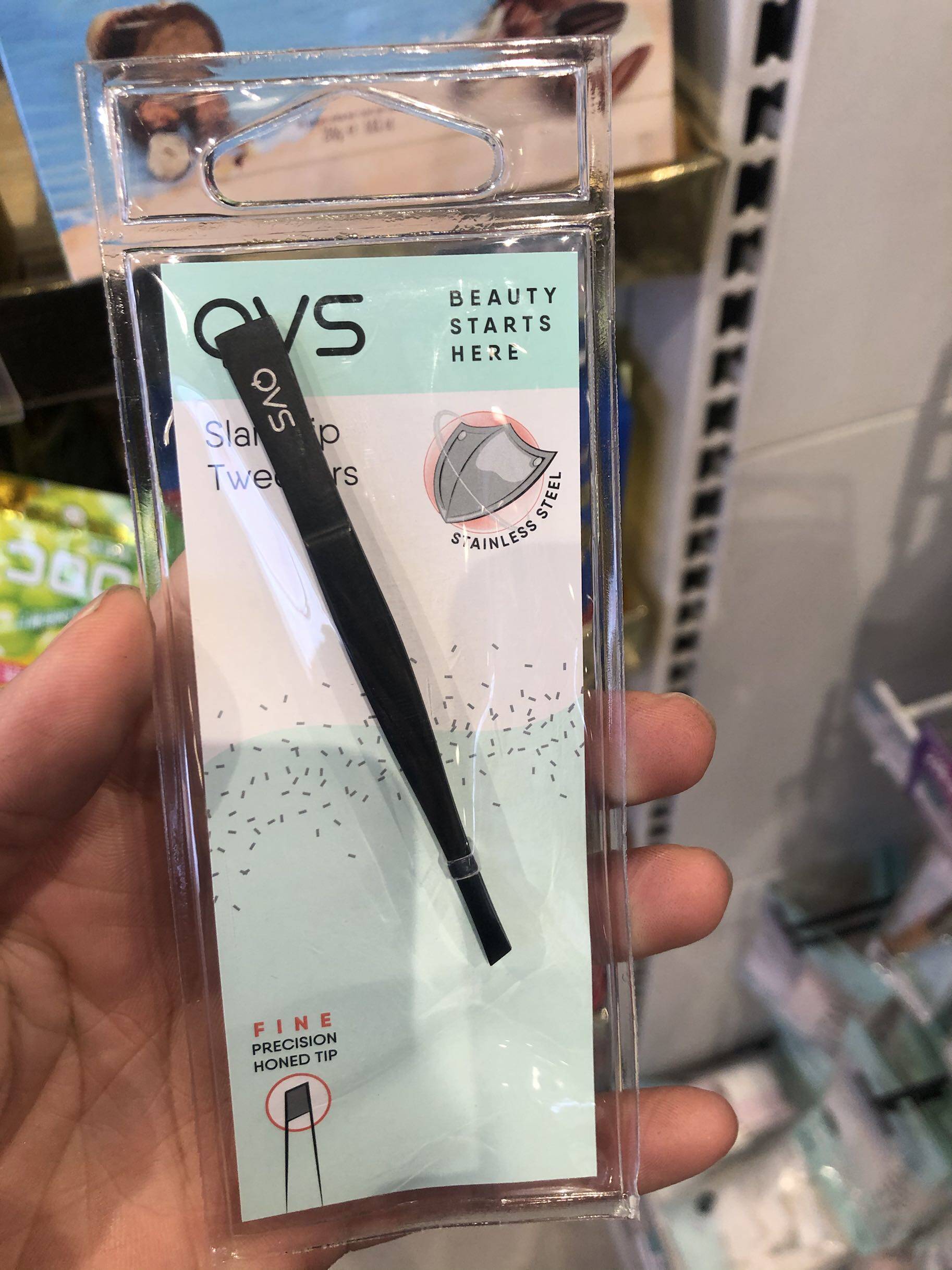 Küchen's qvs inclined head eyebrow clamp brow-type clip precise and convenient to clamp black head powder tingles