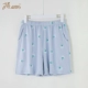 Dingguagua phụ nữ quần ở nhà cotton đồ ngủ pijama phụ nữ mùa hè quần short cotton mỏng phụ nữ phong cách thể thao giải trí - Quần tây