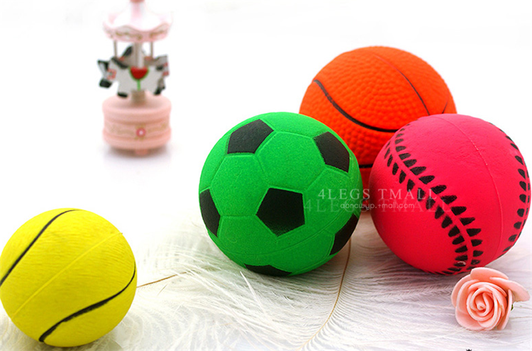 Chó đồ chơi bouncy bóng cắn răng hàm gấu bông lông vàng samoyed mèo cao su rắn huấn luyện chó bóng đồ chơi cho chó cắn