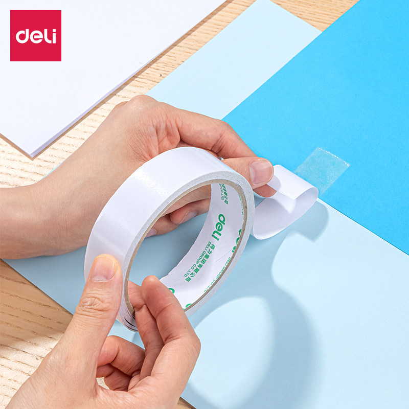 Strong 30403 high viscose paper double side tape 24mm*10y*80um 12 rolls of office supplies