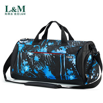 Fitness bag sports bag basketball bag mens travel bag short travel bag womens Hand bag cylinder bag swimming bag