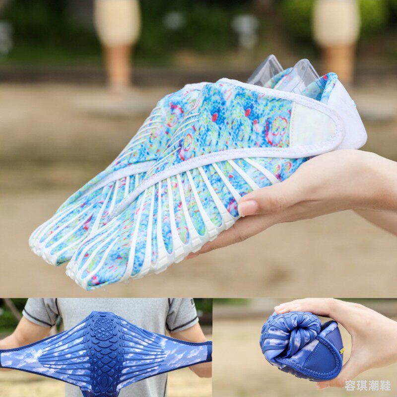 Fitness treadmill shoes indoor yoga shoes men anti-slip beach shoes and female portable bat wrapped shoes