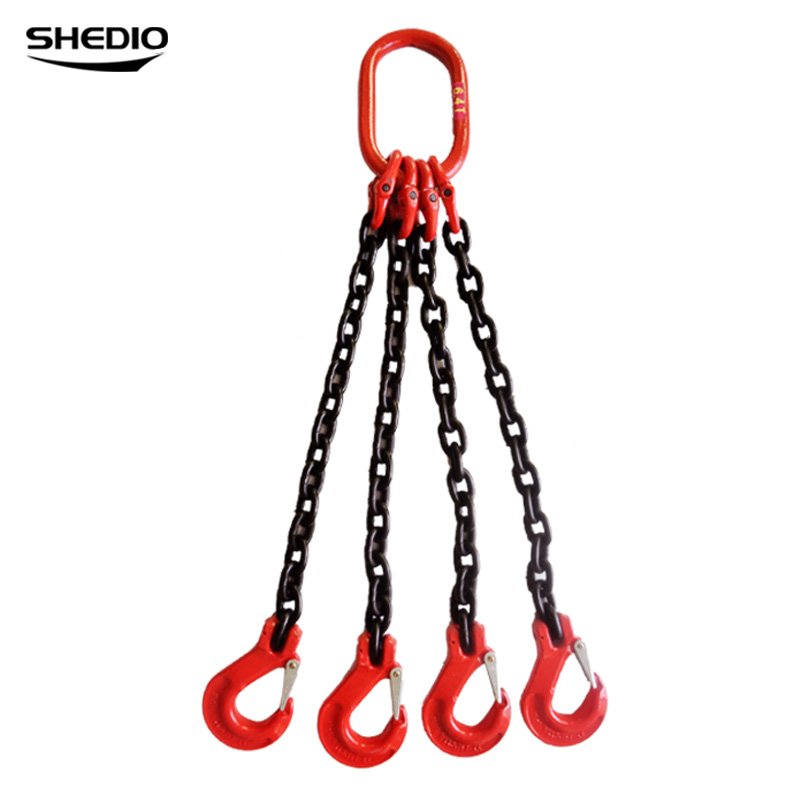 Manganese steel lifting chain sling Combination sling three legs sling Custom chain lifting sling