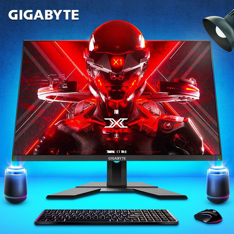 GIGABYTE 27 inch 2K 170Hz computer monitor IPS esports eat chicken M27Q auxiliary KVM game screen PBP lift rotation external 4k home display 144hz rotation 24 32