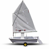 Hard-body childrens entertainment boat for childrens sailing OP (optimistic) class competition boat
