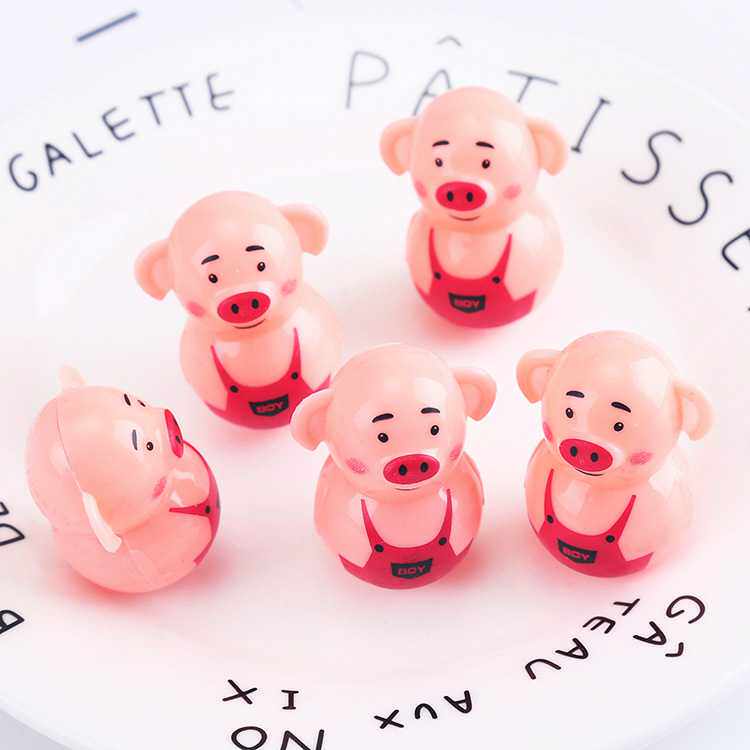 Small Pig Tumbler Tumbler Children Small Toy Mini Shake Soundnet Red Identical Pig Year Toys Traditional Casual Nostalgia Toys