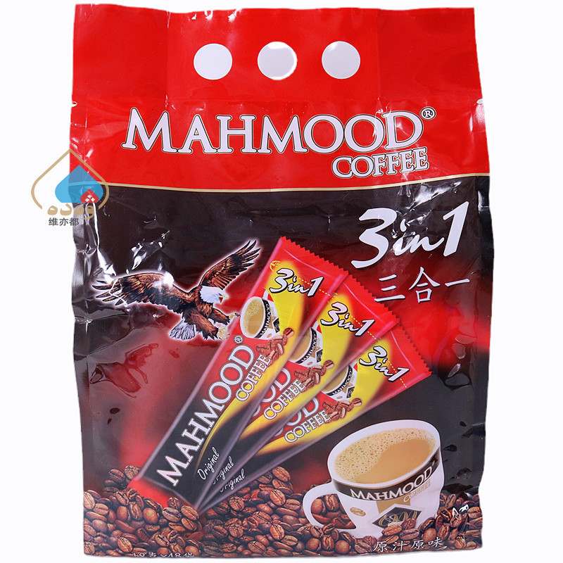 Mahmood Three-In-One Instant Coffee 864g Imported from Turkey 48 Sticks 3-in-1 Coffee Kahva