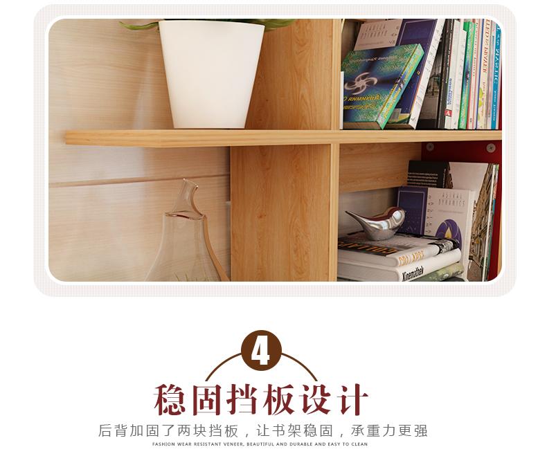 Giá sách Bàn đơn giản Bàn làm việc hiện đại đơn giản Kết hợp Tủ sách nhỏ Giá sách nhỏ Kệ sáng tạo Tầng sinh viên - Kệ giá để tài liệu