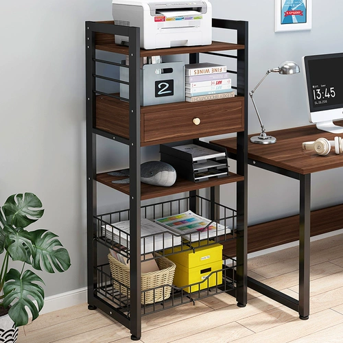 Многослойная книжная полка, настольный простой книжный шкаф для спальни, система хранения