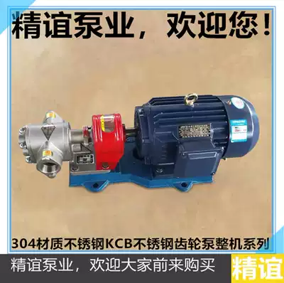 High temperature electric stainless steel gear pump KCB33 3 gear oil pump Self-priming pump Food pump okara pump soy milk pump