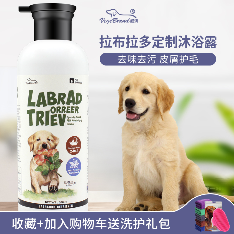 Labrador shower gel large dog dog bath supplies special pet shampoo bath liquid border collie deodorant