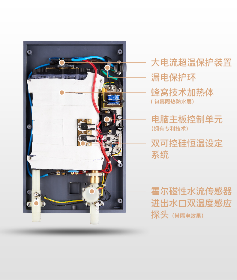 bình nước nóng ariston Chigo / ZG-T8 ngay lập tức máy nước nóng điện gia dụng điện tắm nước nóng nhỏ - Máy đun nước bình nóng lạnh rossi 30l