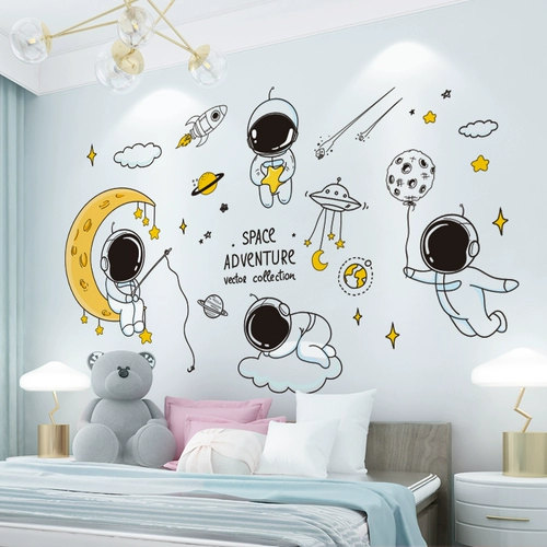 Детские настенные наклейки, мультяшная наклейка для раннего возраста, самоклеющиеся обои