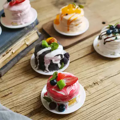 (Seven Mo) simulation cake model creative fruit series birthday photography decoration window sample fake cake