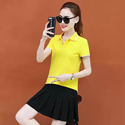 Summer leisure sports dress dress women's short sleeve skirt kindergarten teacher garden clothes teacher work clothes anti-light tide