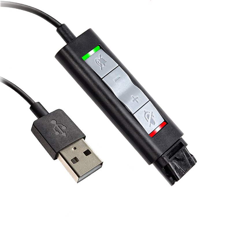U20 USB Qd Headset Cable Adapter Da80 Da70 for Plantronics and Others
