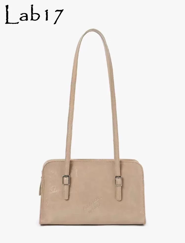 【Paloma Wool Designer Brand】Сумка tote с одним плечом из натуральной кожи коровьего кожаная без запаха, подлинная 24 новые масла воска