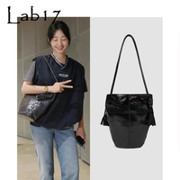 [Paloma Wool Designer Brand] Authentic Discount Bai Baihe Same Style Retro Shoulder Bucket Bag for Women