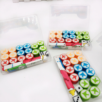 Cute creative Flying chess rubber childrens puzzle stationery fun game eraser pupils prize gift