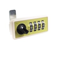 Four-digit combination lock furniture lock mailbox turn tongue lock single door lock locker iron desk cabinet lock