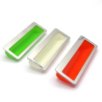Color edging secret handle filing cabinet handle secret clasp stainless steel tin cabinet plastic handle drawer handle