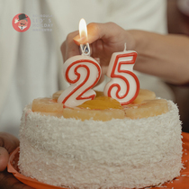 S digital 0 - 9 birthday candle cartridge decoration party cake smoke - free environmental protection