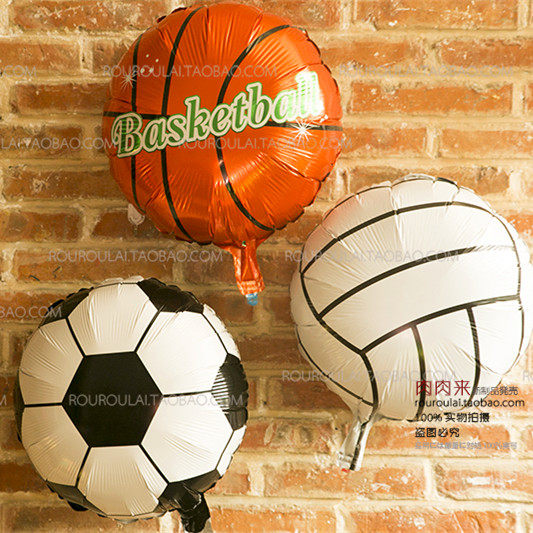 Children Party Placement Birthday Party Kindergarten Children's Festival Decorated Balloon Football Basketball Volleyball Type