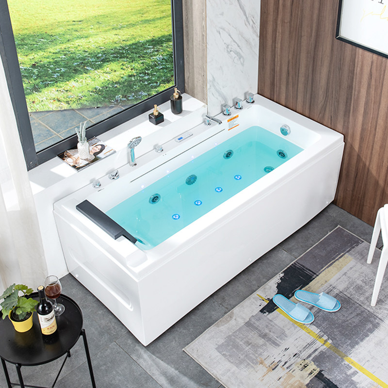 Bath household small acrylic new adult surf massage high-end thermostat heating network red intelligent independence
