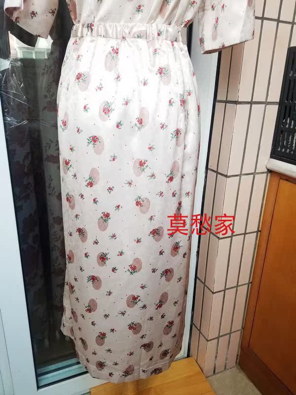 S-LB retro phong cách Trung Quốc Trung Quốc sườn xám thêu nút in in túi đeo chéo hông váy LWFS184022 - Váy chân váy xếp ly