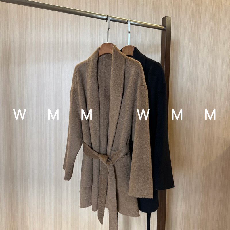 Wmm Camel Wool Minimalist Belt Coat for Women, New Casual Versatile Fashion Comfortable Simple Stylish Outerwear