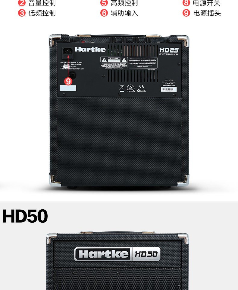 Loa Hartke Huck HD15 25 50 75 150 Bass BASS Bass Sound 15W 75W - Loa loa loa sub điện