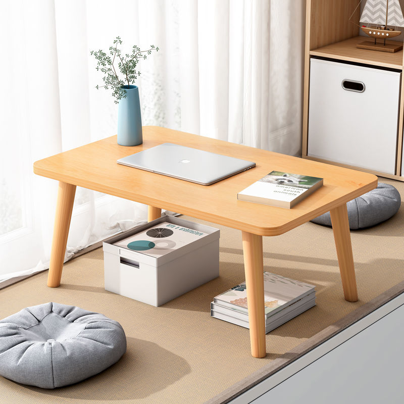 Nordic bay window small coffee table home floor table bedroom sitting low table kang table window table table Japanese tatami small table