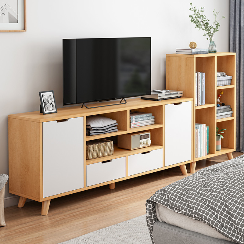 Simple TV Cabinet High Cabinet Modern Minima Small Family Nordic plus High section Living room Bedroom TV Combined wall cabinet