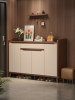 Solid Wood Shoe Cabinet for Home Entrance, Indoor Storage Cabinet, Integrated Wall-Mounted 2025 New Popular High-End Shoe Rack