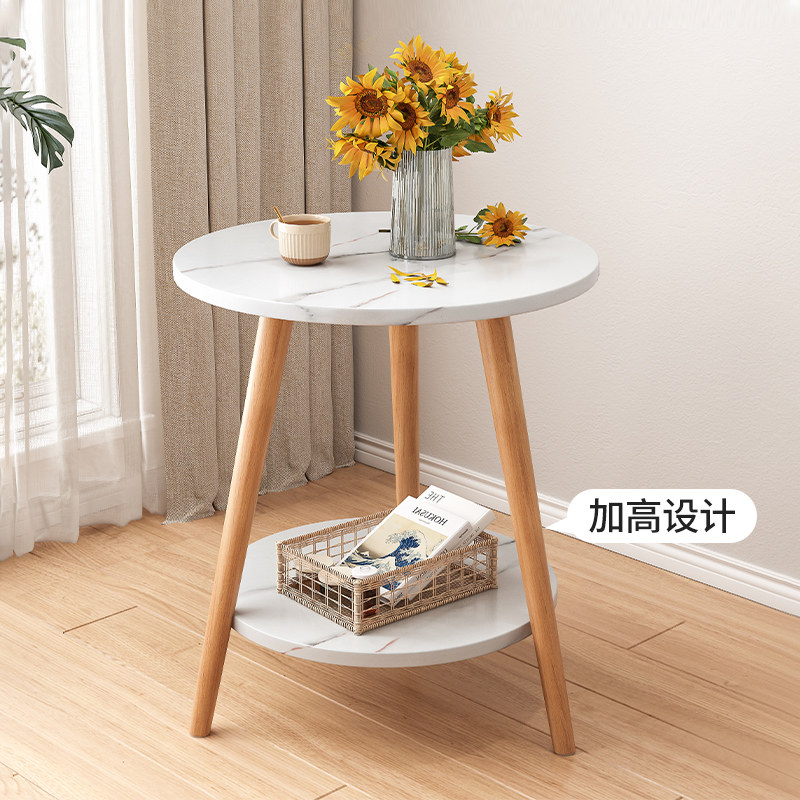 Bàn tròn nhỏ bàn cà phê đơn giản phòng khách nhà sofa bên một vài Bắc Âu phòng ngủ bàn cạnh giường ngủ ban công nhỏ bàn nhỏ bàn trà kính bàn trà gỗ tự nhiên