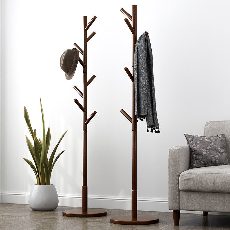 (pre-sale) solid wood cloakclothes rack floor clothes containing bedroom hanging clothes hanger sub multifunctional set for a modern day