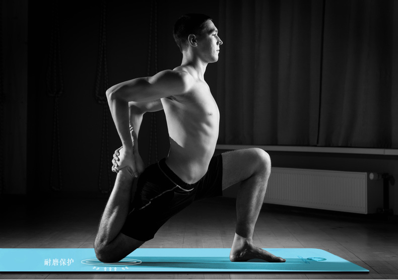 Jie Pusen 5 mét cao su tự nhiên yoga mat nam giới và phụ nữ tập thể dục mat chuyên nghiệp mở rộng 68 thảm chống trượt thảm địa phương mat quần áo tập yoga hàng hiệu