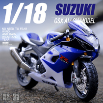 Suzuki GSX-R1000 motorcycle model simulation alloy ornaments sports car toy car boy adult collection